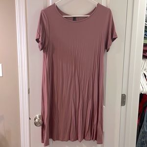 Mauve mini dress